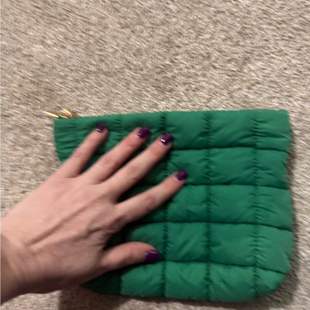 Green Quilted Bag NWOT - Picture 5 of 7